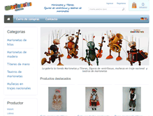 Tablet Screenshot of munecas-marionetas.com